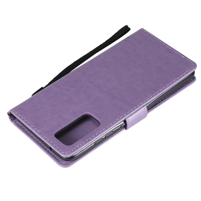 Anymob Samsung Purple Leather Flip Case Wallet Cases Phone Bag Shell Cover