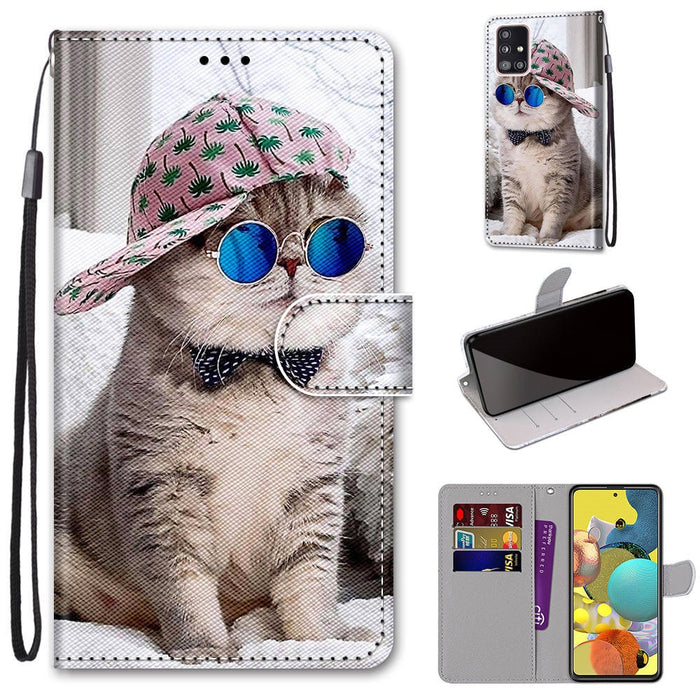 Anymob Samsung Lemons Fashion Painted Flip Phone Case Leather Wallet Cover