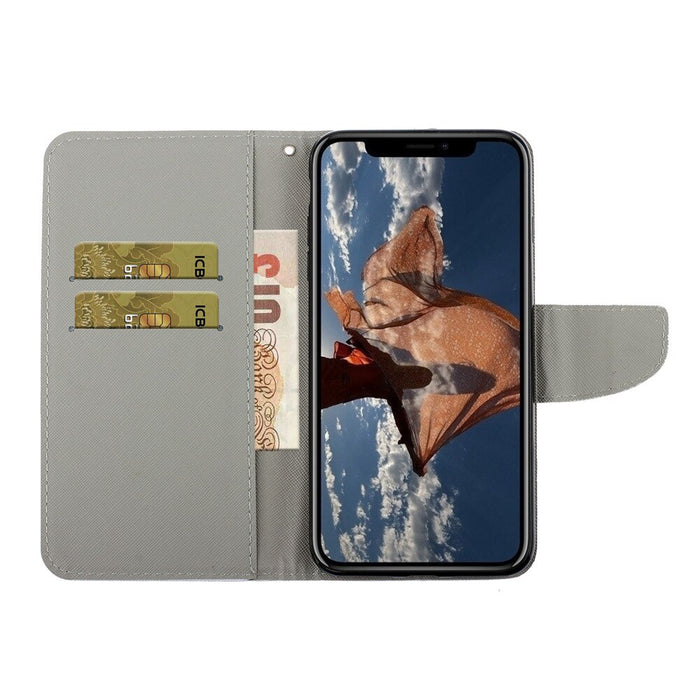 Anymob iPhone Ocean Flip Phone Cases Magnetic Leather Wallet Back Cover