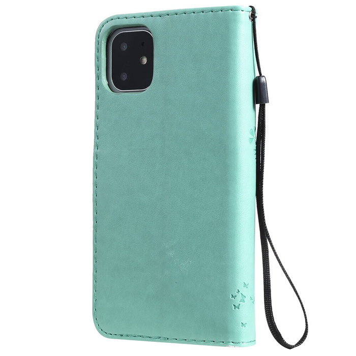 Anymob iPhone Flip Leather Cases Cat Embossing Wallet Phone Cover