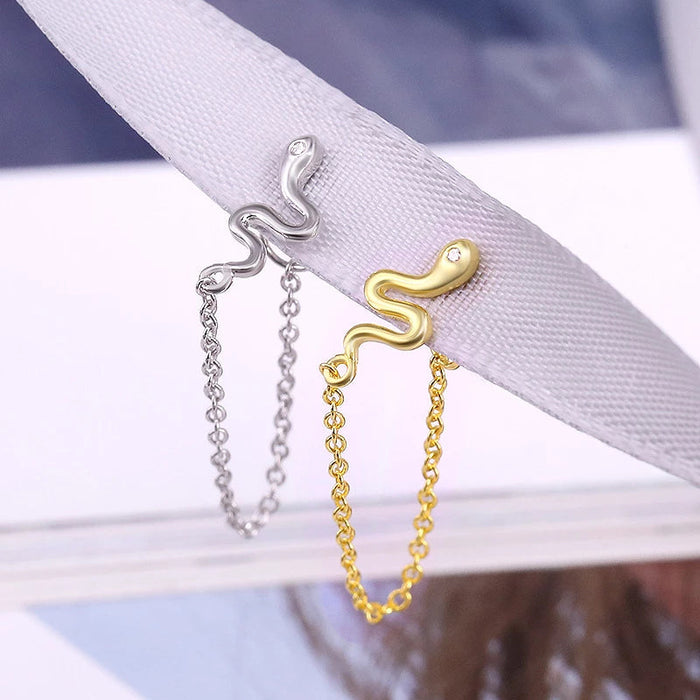 Anyco Earrings Gold Plated Geometric Cute Icons Tassel Ear Line Stud For Women Teen Fashion Stylish Accessories Jewelry Gifts Strip