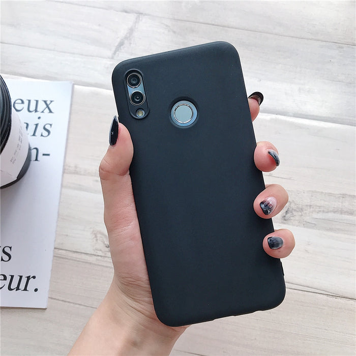Anymob Xiaomi Black Silicone Case Soft TPU Phone Back Cover