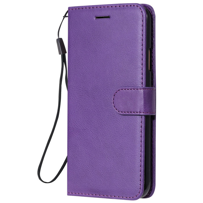 Anymob Huawei Phone Case Purple Flip Leather Luxury Business Phone Cover