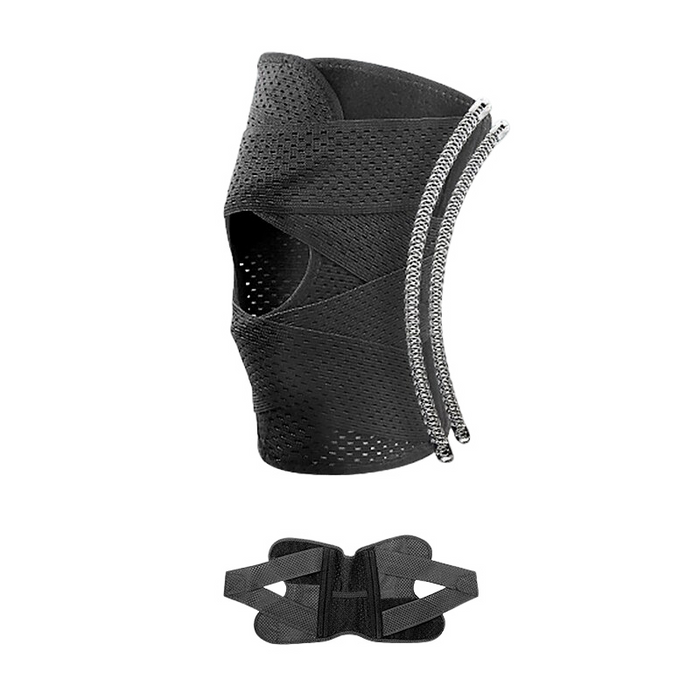 Anyfit 1PC Sports Kneepad 45-53cm Black Universal Elastic Fitness Gear Knee Cushioning Padding Equipment Brace Protector