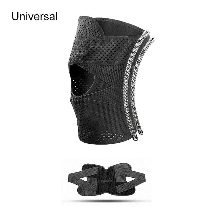 Anyfit 1PC Sports Kneepad 45-53cm Black Universal Elastic Fitness Gear Knee Cushioning Padding Equipment Brace Protector