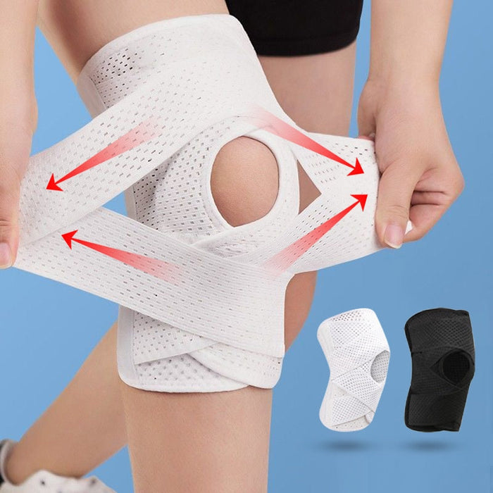 Anyfit 1PC Sports Kneepad 45-53cm Black Universal Elastic Fitness Gear Knee Cushioning Padding Equipment Brace Protector