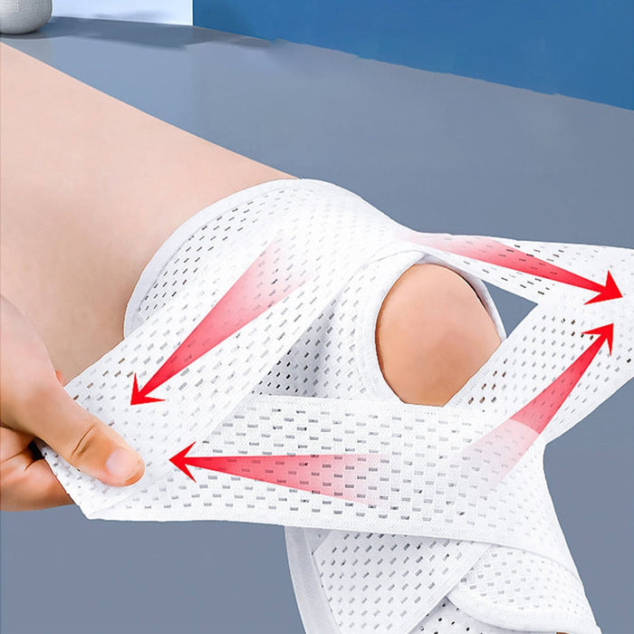 Anyfit 1PC Sports Kneepad 50-59cm White Universal Elastic Fitness Gear Knee Cushioning Padding Equipment Brace Protector